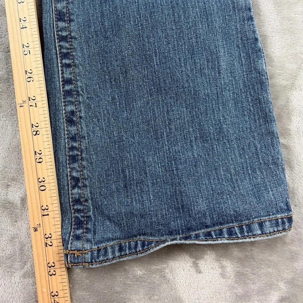 Guess Jeans Womens 27 Medium Wash Low Rise Bootcut Embroidered Back Pocket Denim - Picture 5 of 8